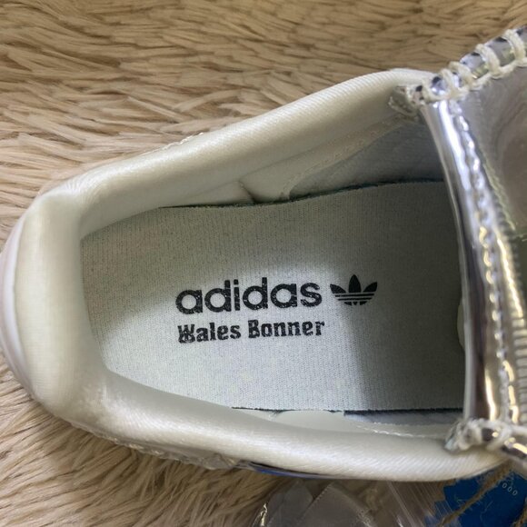 New Adidas Samba x Wales Bonner Silver Metallic - Picture 5 of 6
